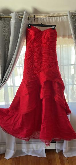 Mac Duggal Red Size 16 Macduggal Ball gown on Queenly