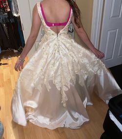 Camille La Vie Nude Size 2 Sweet 16 Jewelled Ball gown on Queenly