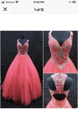 Mac Duggal Orange Size 6 Quinceanera $300 A-line Dress on Queenly