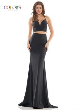 Style Elizabeth Colors Black Size 8 Tall Height Sorority Formal Straight Dress on Queenly
