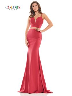 Style Elizabeth Colors Red Size 2 Military Sweetheart Two Piece Floor Length Straight Dress on Queenly
