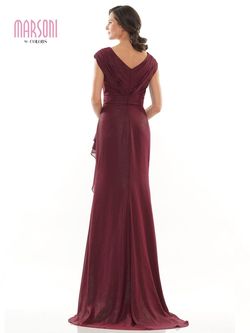 Style Alexa Colors Red Size 6 Wedding Guest Cap Sleeve Train Floor Length Straight Dress on Queenly