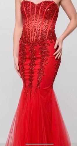 Jovani Red Size 00 Jiovanni Cocktail Dress on Queenly
