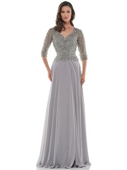 Style M165 Colors Silver Size 14 Prom V Neck Plus Size Straight Dress on Queenly
