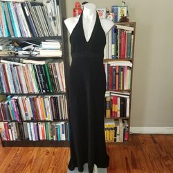 Scott McClintock Black Size 12 Halter Pageant Straight Dress on Queenly