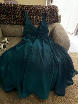 tease prom Blue Size 20 Plus Size Floor Length 50 Off Ball gown on Queenly