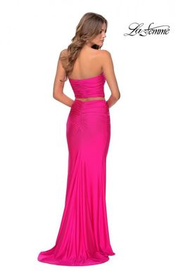 Style 28472 La Femme Pink Size 6 $300 Prom Straight Dress on Queenly