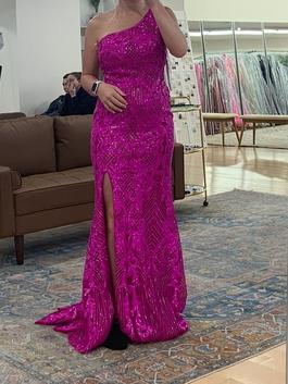 Sherri Hill Pink Size 10 Floor Length Side slit Dress on Queenly
