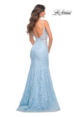 Style 28355 La Femme Blue Size 4 Mermaid Dress on Queenly