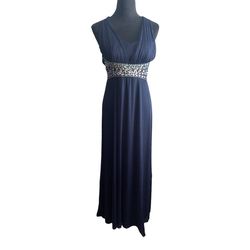 My Michelle Blue Size 8 Straight Dress on Queenly