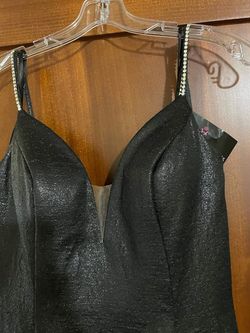 Ashley Lauren Black Tie Size 6 Floor Length Mermaid Dress on Queenly