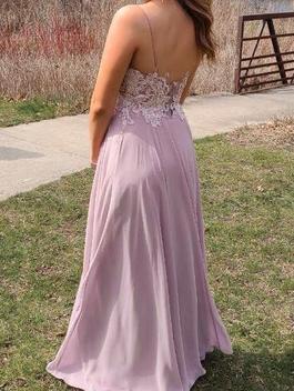 Promgirl Pink Size 4 Pageant Prom Prom Girl A-line Dress on Queenly