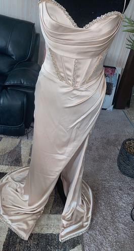 Cinderella Devine Gold Size 14 Plus Size $300 Military Straight Dress on Queenly