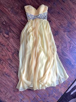 Tiffany Designs Yellow Size 2 Straight Dress on Queenly