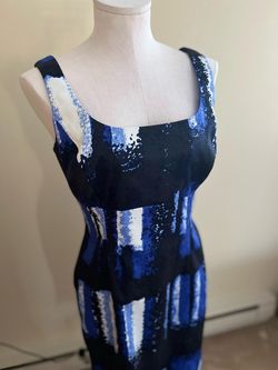 Muse Blue Size 10 Blazer Tall Height Cocktail Dress on Queenly
