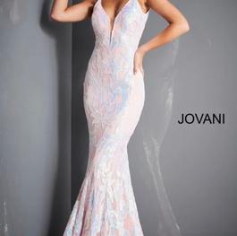 Jovani Multicolor Size 00 Floor Length Straight Dress on Queenly