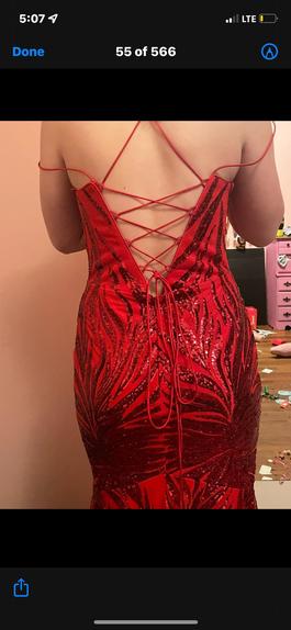 Red Size 10 Mermaid Dress on Queenly