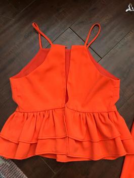 Endless Summer Orange Size 0 Custom Interview Floor Length 50 Off Jumpsuit Dress on Queenly