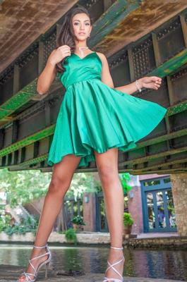 Sherri Hill Green Size 0 Military A-line Dress on Queenly