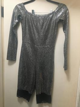 Fashion Nova Silver Size 6 Floor Length Jumpsuit Dress on Queenly