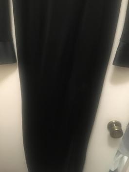 Cache Black Tie Size 12 Floor Length 50 Off Side slit Dress on Queenly