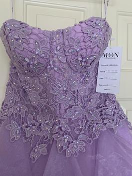Ellie Wilde Purple Size 2 Floor Length Ruffles Ball gown on Queenly