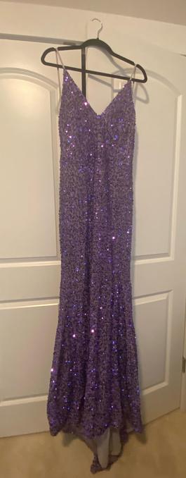 Purple Size 14 Mermaid Dress on Queenly