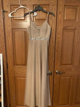 City Triangles Nude Size 6 Tall Height Floor Length Military Straight Dress on Queenly