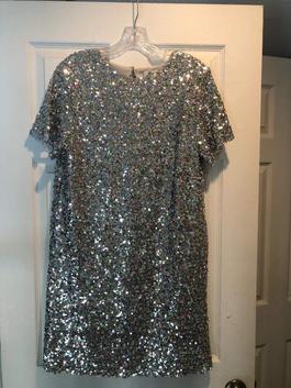 Silver Size 12 Cocktail Dress on Queenly