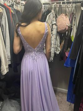Ellie Wilde Purple Size 00 Prom Floor Length A-line Dress on Queenly