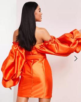 ASOS LUXE Orange Size 2 Midi $300 Cocktail Dress on Queenly
