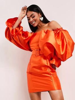 ASOS LUXE Orange Size 2 Midi $300 Cocktail Dress on Queenly