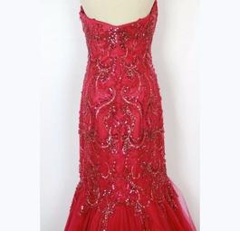 Mac Duggal Red Size 4 $300 Black Tie 50 Off Mermaid Dress on Queenly