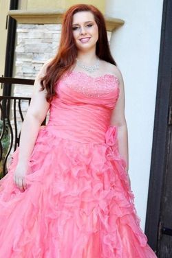 Layla K. Pink Size 14 50 Off Corset Ball gown on Queenly