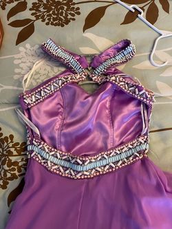 Rachel Allan Purple Size 8 50 Off $300 Floor Length A-line Dress on Queenly