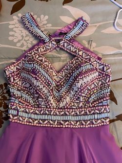 Rachel Allan Purple Size 8 50 Off $300 Floor Length A-line Dress on Queenly