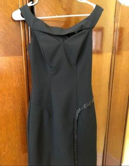 Nicole Miller Black Size 2 Party Midi $300 Interview Cocktail Dress on Queenly