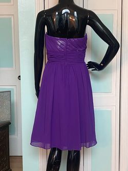 Alfred Angelo Purple Size 10 Euphoria $300 Midi Cocktail Dress on Queenly