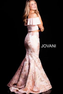 Style 59666 Jovani Pink Size 00 Prom Tall Height Mermaid Dress on Queenly