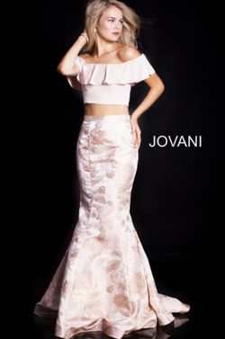 Style 59666 Jovani Pink Size 00 Prom Tall Height Mermaid Dress on Queenly