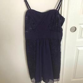 RW&CO Purple Size 2 Lace Black Tie Rwandco Cocktail Dress on Queenly