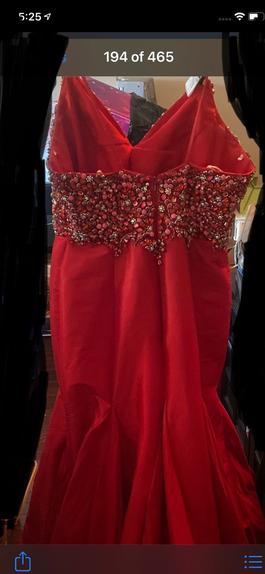 Mac Duggal Red Size 10 Floor Length Mermaid Dress on Queenly