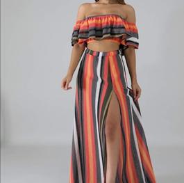Multicolor Size 12 Side slit Dress on Queenly