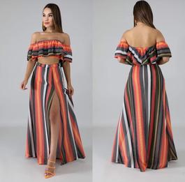 Multicolor Size 12 Side slit Dress on Queenly