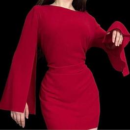 AGB Red Size 18 $300 Military Straight Dress on Queenly