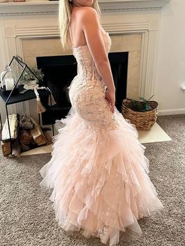 Jovani Pink Size 00 $300 Sheer 50 Off Mermaid Dress on Queenly
