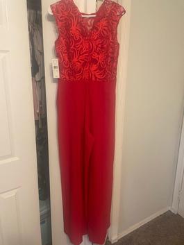 Dr. Collection Red Size 4 Prom Jumpsuit Dress on Queenly