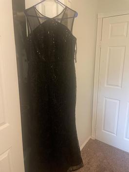 Ignite Evenings Black Size 10 Floor Length Sequin Mermaid Dress on Queenly
