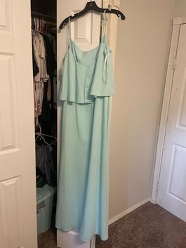 Lola Rose Light Blue Size 14 Military Bridesmaid Straight Dress on Queenly