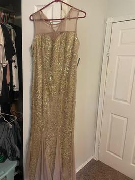 Candlelite Gold Size 6 Military Mermaid Dress on Queenly
